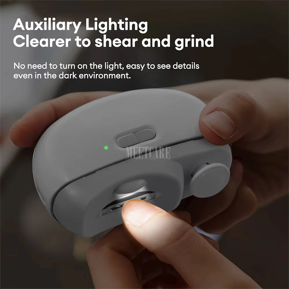2In1 Wireless Nail Clipper Grinding for Adult Child Nail Grinder Polish Trimmer Machine Portable Finger Toe Nails Cutter Tool