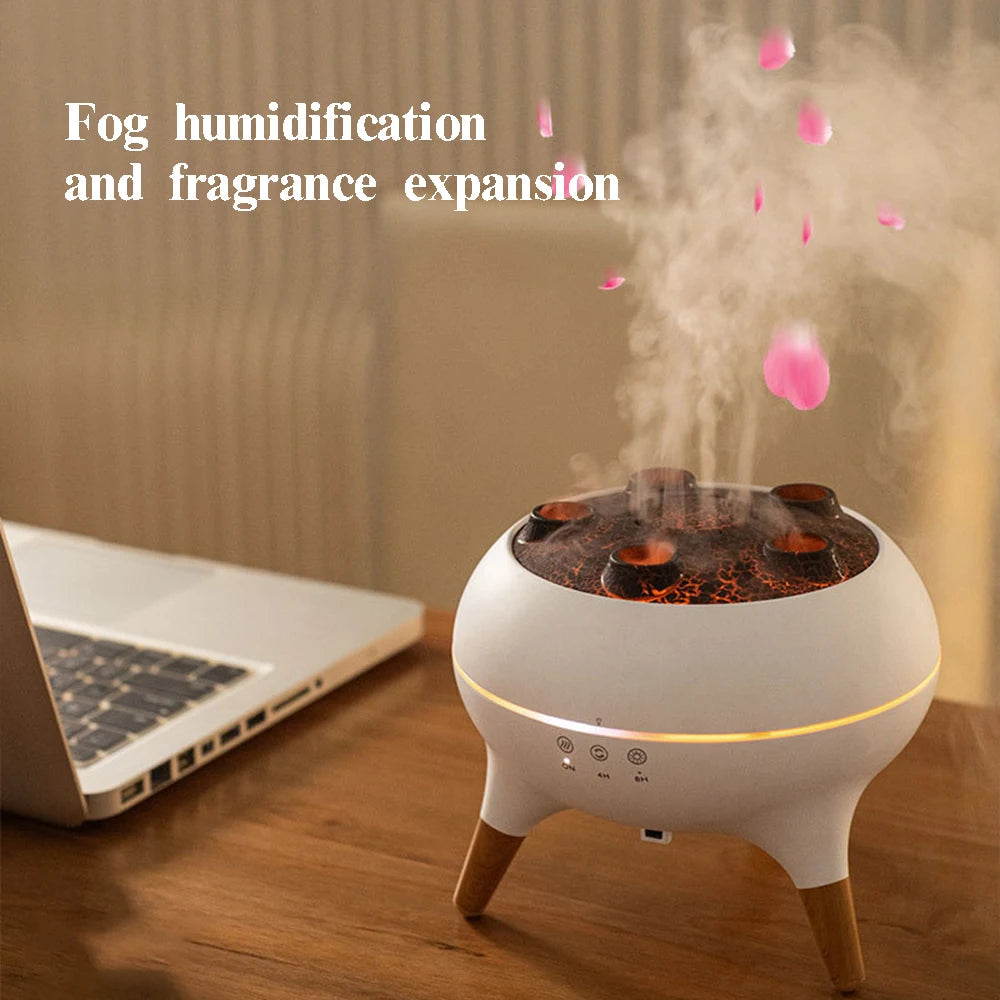 Dynamic Jellyfish Air Humidifier 250Ml Essential Oil Diffuser Remote Control Bedroom Humidifier with 7 Colorful Night Lights