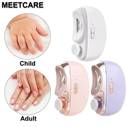 2In1 Wireless Nail Clipper Grinding for Adult Child Nail Grinder Polish Trimmer Machine Portable Finger Toe Nails Cutter Tool