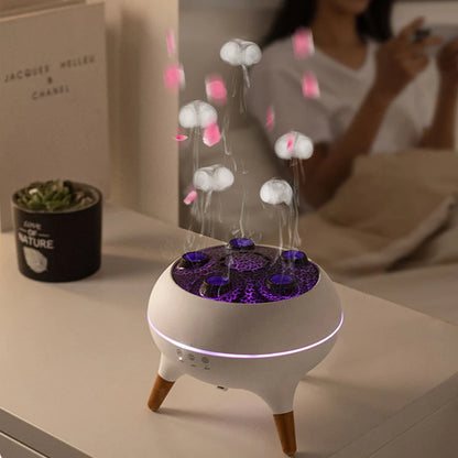 Dynamic Jellyfish Air Humidifier 250Ml Essential Oil Diffuser Remote Control Bedroom Humidifier with 7 Colorful Night Lights